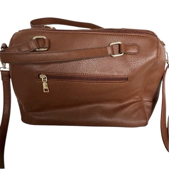 Betty Boop Rhinestone Bag Brown Double Top Handles Detachable Crossbody Strap - Picture 3 of 9